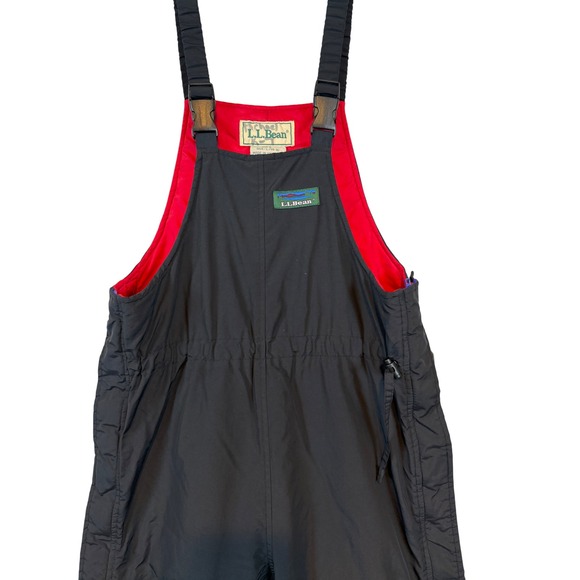 L.L. Bean Other - LL Bean Kids Vintage Insulated Snow Bibs Black Size L 14-16 Sledding Classic Ski